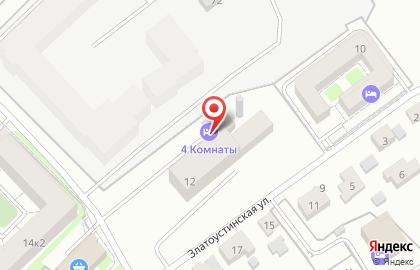 Гостиница 4Комнаты на карте