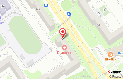 Медицинская лаборатория Гемотест в микрорайоне Королёва на карте