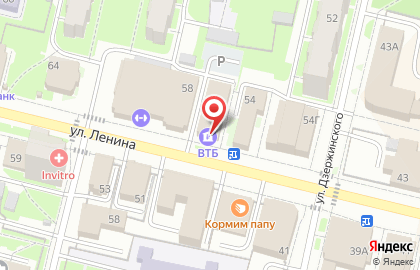 Банк ВТБ в Вологде на карте