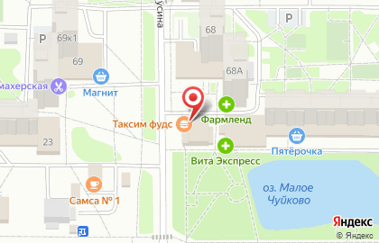 Киоск фастфудной продукции в Ново-Савиновском районе на карте