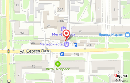 Супермаркет цифровой и бытовой техники DNS в Красноглинском районе на карте