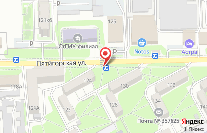 Продуктовый магазин в Ставрополе на карте