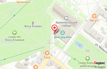 Столовая Махачкала в Советском районе на карте