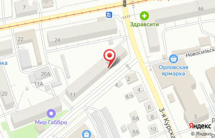 Магазин Мясной в Орле на карте