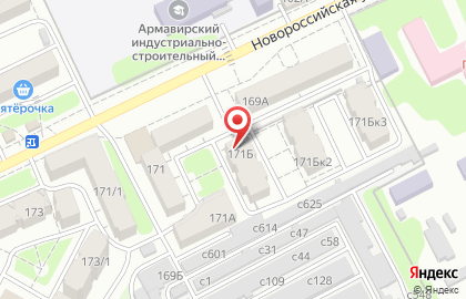 Школа-студия Анютины глазки на Новороссийской улице на карте