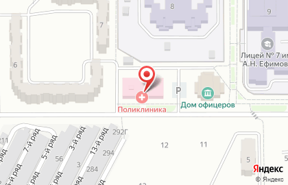 Поликлиника Поликлиника, Центральная районная больница Миллеровского района в Ростове-на-Дону на карте