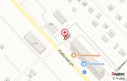 Магазин продуктов Таврия на Рабочей улице на карте
