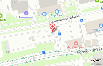 Сервисный центр Московский паркинг на Новочеркасском бульваре на карте