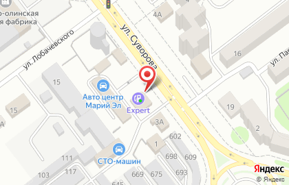Expert на улице Суворова на карте