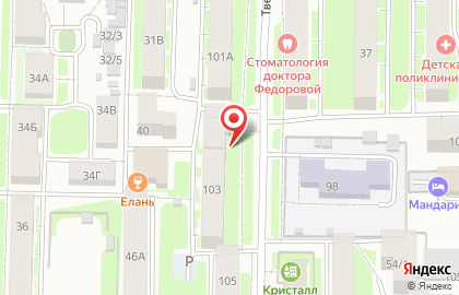 Муниципальная аптечная сеть, УМП Томскфармация на Тверской улице на карте