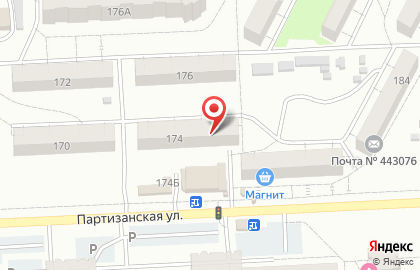 Служба заказа товаров аптечного ассортимента Аптека.ру на Партизанской улице, 174 на карте