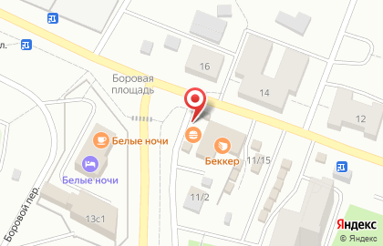 Киоск по продаже фруктов и овощей на Боровой улице на карте