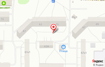Птица на проспекте 70 лет Октября на карте
