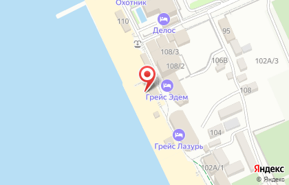 Пляж Грейс Лазурь на карте