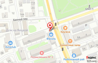 Киоск по продаже хлебобулочных изделий Хлебный домик в Центральном районе на карте