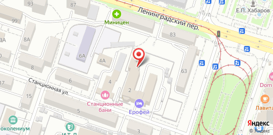 Автошкола Лидер-ДВ на Станционной улице на карте