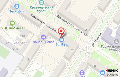 Ювелирный магазин 585 на Коммунистическом проспекте в Междуреченске на карте