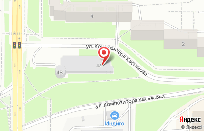 Городская Ритуальная Служба на улице Композитора Касьянова на карте