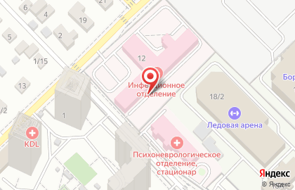 Раменская центральная районная больница на улице Мира на карте