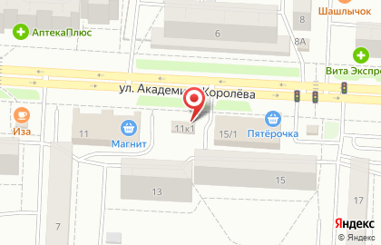 Компания по изготовлению и продаже памятников, скульптур и фонтанов Оникс на улице Академика Королёва на карте