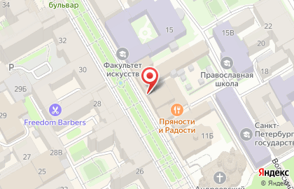 Кафе-кондитерская FermA в Василеостровском районе на карте