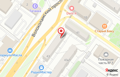 Автомир на Волоколамском проспекте на карте