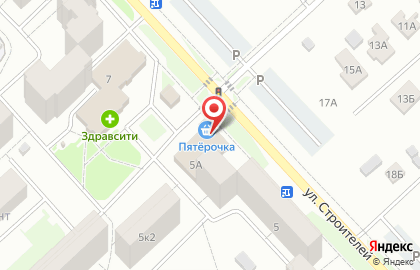Супермаркет Пятёрочка в Дзержинском районе на карте
