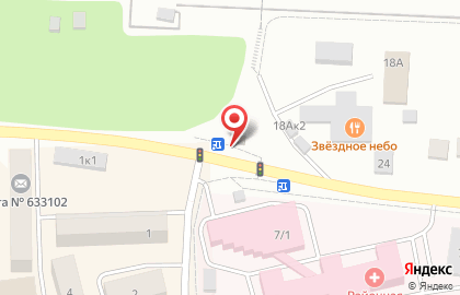 Продуктовый магазин в Новосибирске на карте