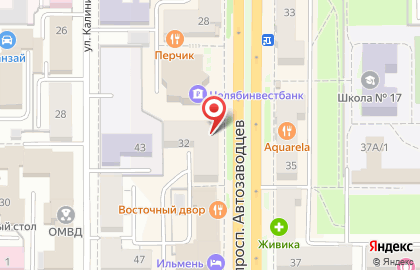ООО ЭмеркомУрал на проспекте Автозаводцев на карте