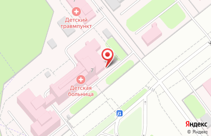 Областная детская клиническая больница в Иваново на карте