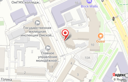 Министерство строительства, транспорта и дорожного хозяйства Омской области на карте