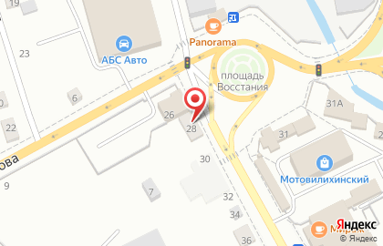Магазин автотоваров Emex в Мотовилихинском районе на карте
