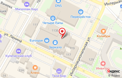 Нижегородский филиал Банкомат, Россельхозбанк на улице Ленина, 113б в Бору на карте