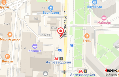 Киоск по продаже цветов в Даниловском районе на карте