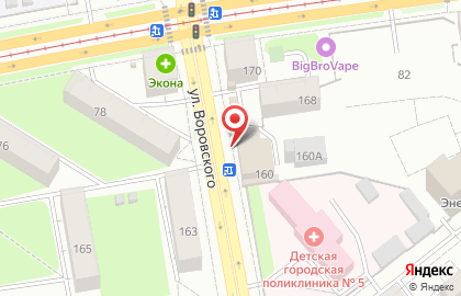 Ателье Щит на улице Воровского на карте