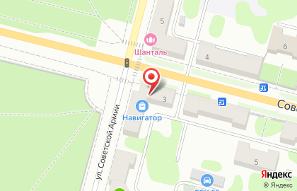 КРОНА на улице Советской Армии на карте