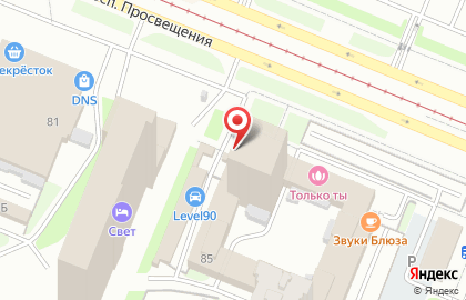 Киоск по ремонту обуви и изготовлению ключей на Гражданском проспекте на карте