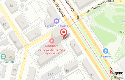 Знание на проспекте Ленина на карте