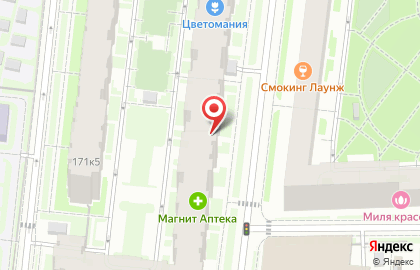 Банкомат СберБанк на проспекте Ветеранов, 171 к 5 стр 1 на карте
