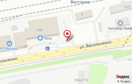 Пункт приема вторсырья Экоград на улице Васильченко на карте
