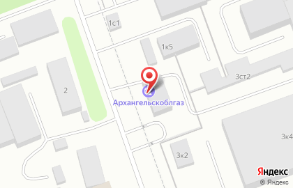 Архангельскоблгаз в Беломорском переулке в Северодвинске на карте