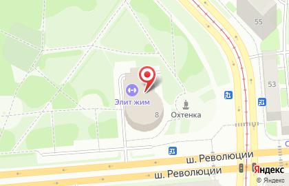 Солнечный остров на шоссе Революции на карте