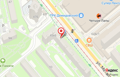 Магазин Дубки в Туле на карте