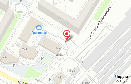 Автостоянка в Новосибирске на карте