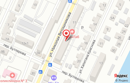 Банкомат АКБ Росбанк, Астраханский филиал в Трусовском районе на карте