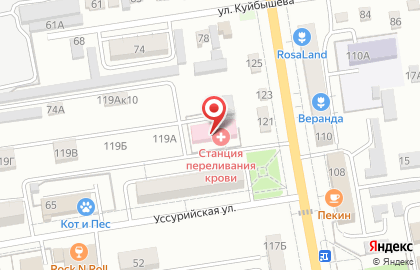 Уссурийский филиал Краевая станция переливания крови на карте