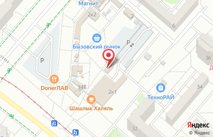 Автостоянка Бызовский на карте