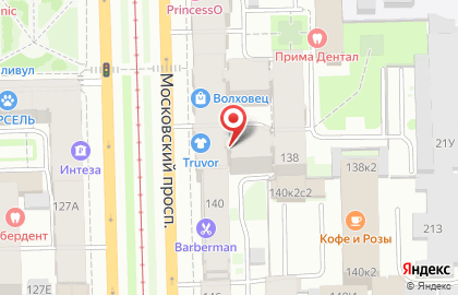 Торговая фирма Технологическое бюро по подшипникам на Московском проспекте на карте