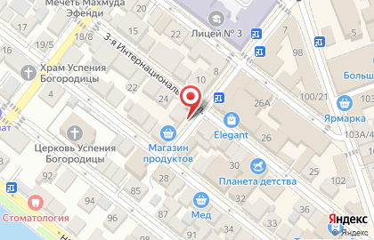 Магазин кондитерских изделий Лакомка в Астрахани на карте