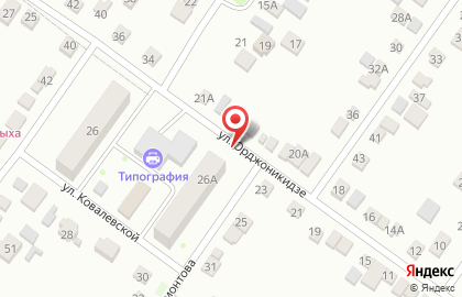 Продовольственный магазин в переулке Лермонтова на карте